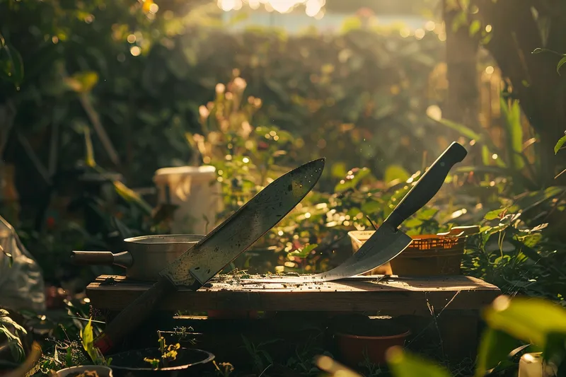 machetes para uso doméstico en el jardín, consejos y beneficios